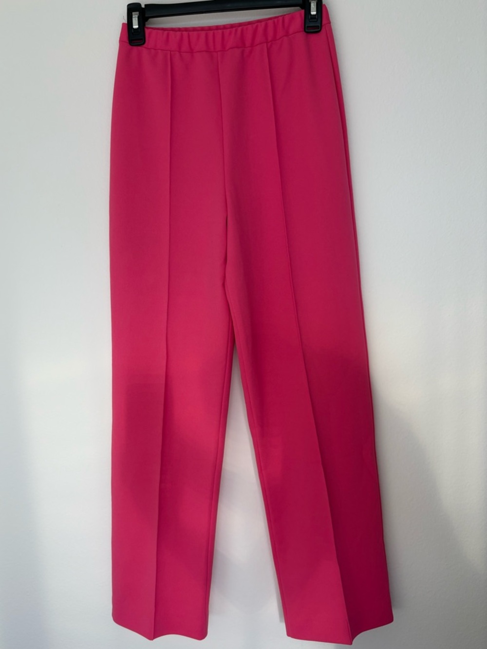 Women's Hot Pink Straight-Leg Dress Pants